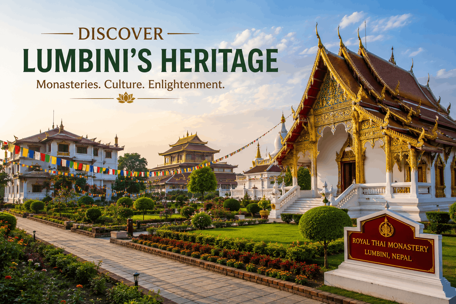 Royal Thai Monastery in Lumbini Nepal
